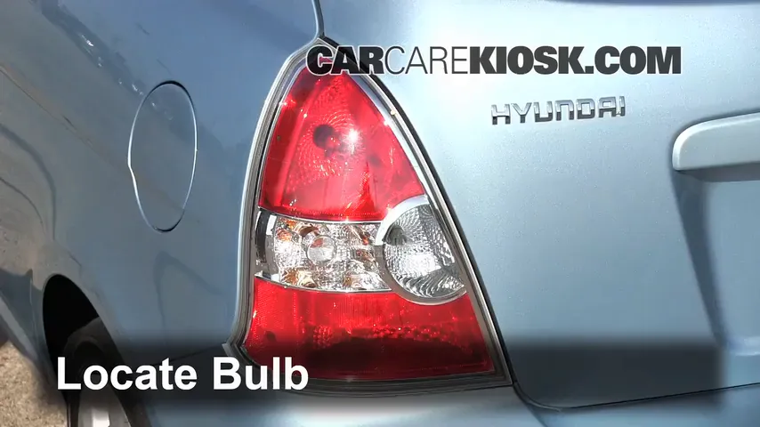 2007 Hyundai Accent SE 1.6L 4 Cyl. Lights Brake Light (replace bulb)